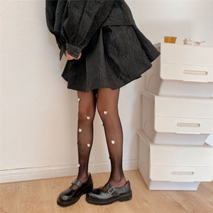 ELEGANCE SEXY DIAMOND HEART PANTYHOSE STOCKINGS | 3 COLOR